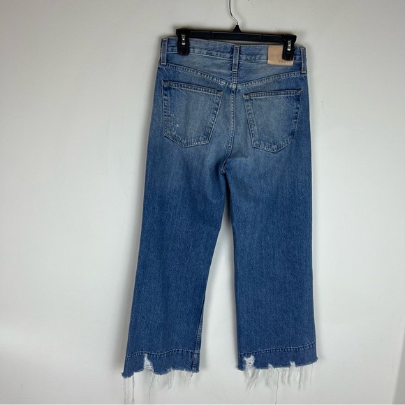 TRAVE Audrey Cropped Wide-Leg Jeans Size 27 - Picture 3 of 7